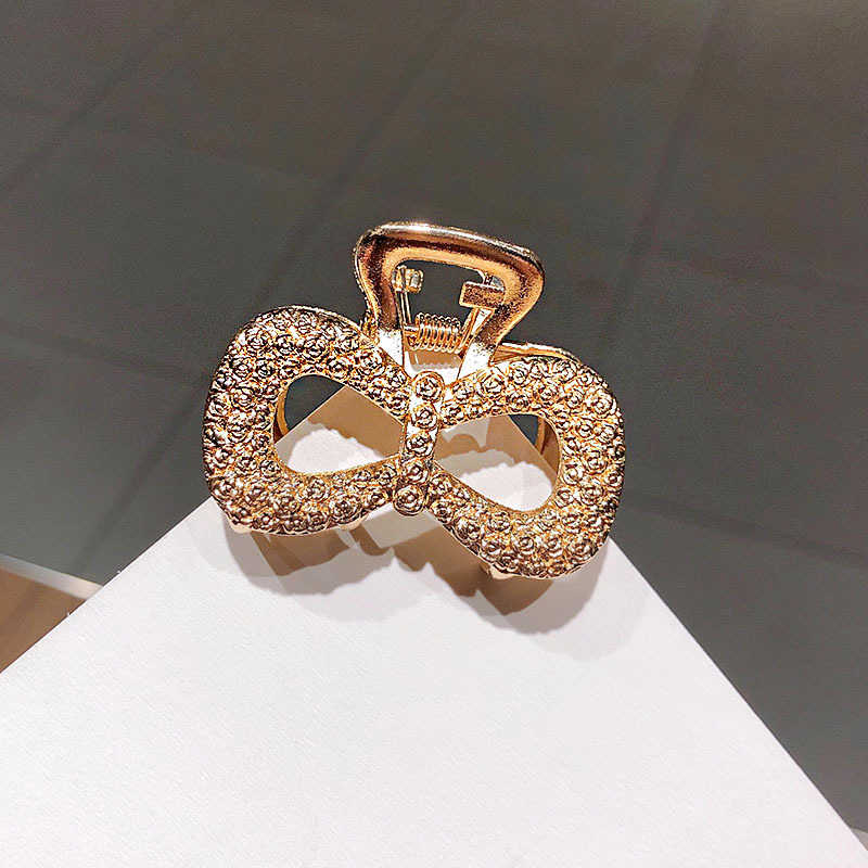 Модные простые геометрические заколки для волос с когтями для женщин и девочек, металлические заколки для волос в форме краба, полые заколки для волос, аксессуары для волос, головные уборы