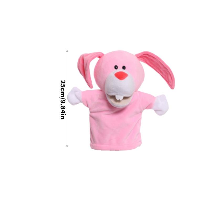 Набор пальчиковых кукол-животных для интерактивного рассказывания историй с волком, кроликом, обезьяной и крокодилом