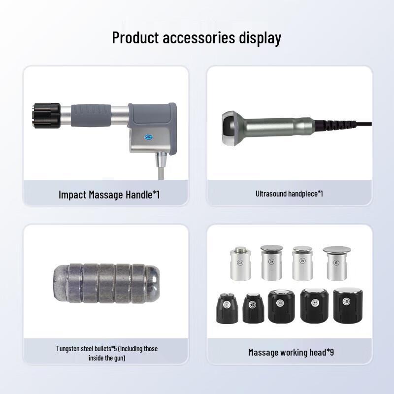 Haomeng HMCJ200M 2-in-1 Shockwave Therapy Device CN plug (adapter included)