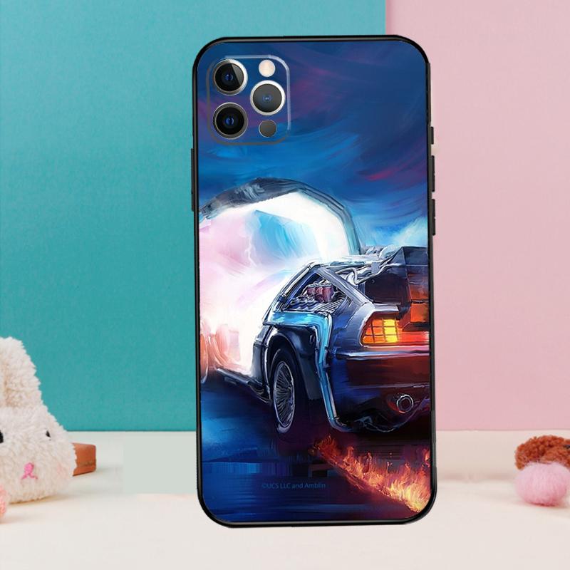 Back To The Future Phone Case For iPhone 17 Air 16 15 14 12 11 13 Pro Max 12 13 mini 15 16 Plus 16e Cover Coque