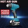 1000W 550L/min Cordless Power Tool  Heat Guns Electric Hot Air Guns Dryer for Soldering Shrink Wrapping Tools For 18V Battery