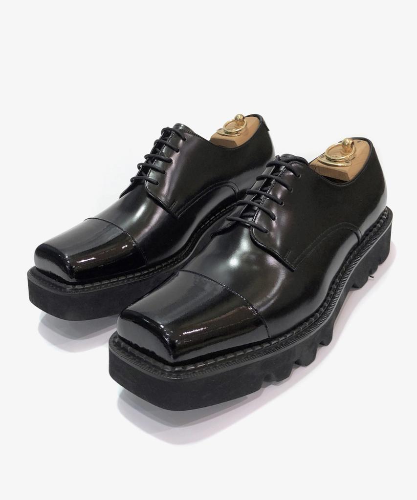 Joenshoe Toe-Cut Straight-Tip Oxford Walker Black