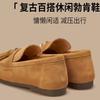 Fashion Women's 2025 Autumn and Winter New Round Toe Retro Slip-on Flat Tassel Single Shoes