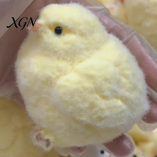 Elastic Stress Reliever Handmade Chick Relief Toy Pocket Size Ultra Soft Squeeze Pressure Fidget Anxiety Release Pinch Sensory Easter Stuffers Animal