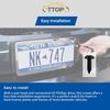 Black License Plate Screws 18-8 Stainless Steel with Phillip Pan Head for Domestic Vehicles Front and Rear License Plate Bolts 8 Pack