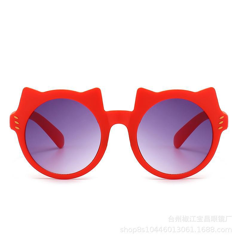 Детские солнцезащитные очки, симпатичные мультяшные очки тануки, оправа для детей 3-8 лет, детские игрушечные очки для девочек, модель