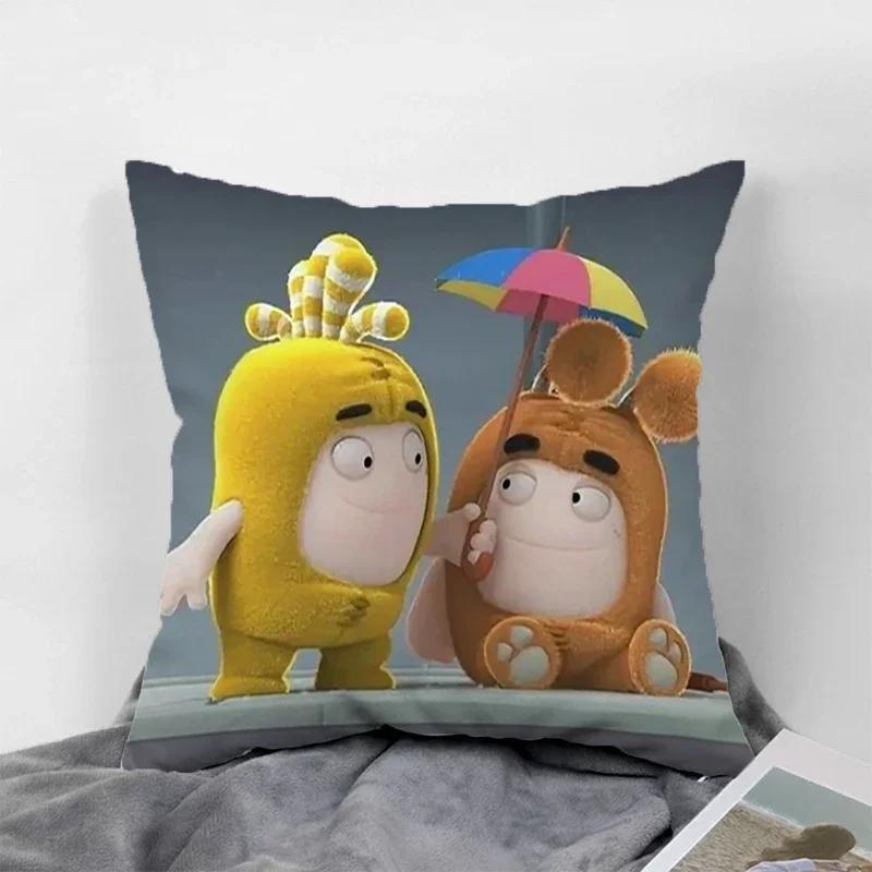 Домашний декор Oddbods Наволочки для кроватной подушки 45*45 Декоративные подушки для дивана Гостиная Полуторное постельное белье Чехол для автомобильного дивана