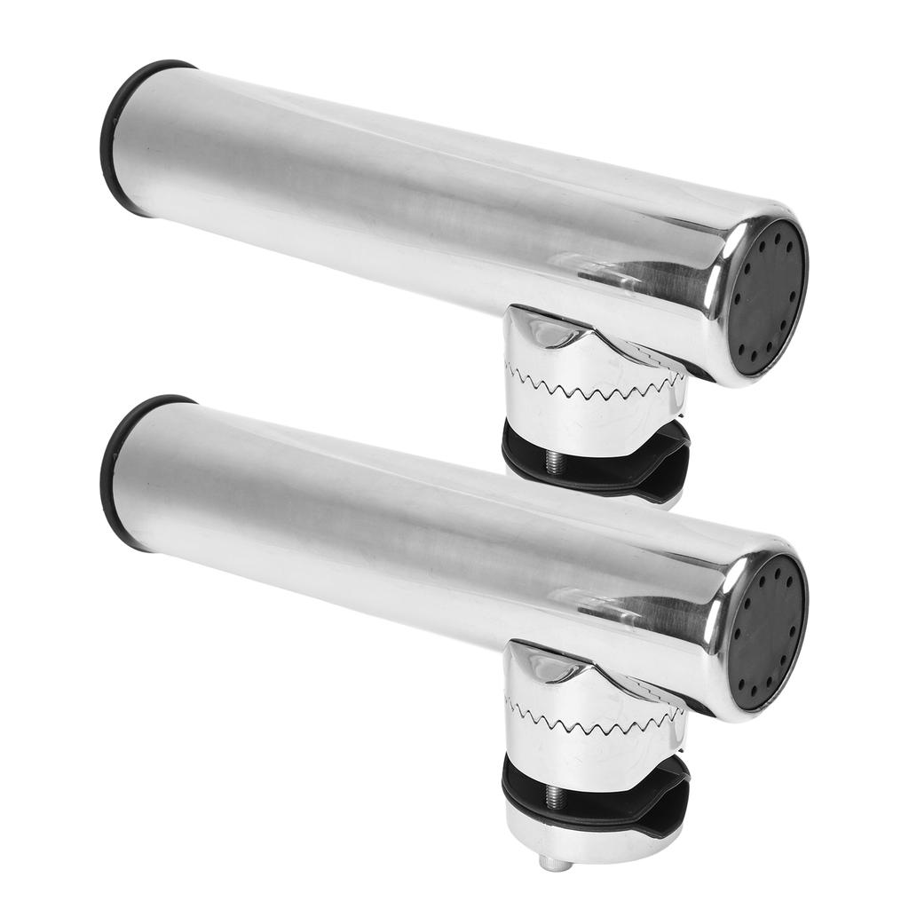 Держатель для удочки из нержавеющей стали 316, вращающийся на 360 градусов, регулируемый зажим для удочки для рейлинга от 1 дюйма до 1-1/4 дюйма