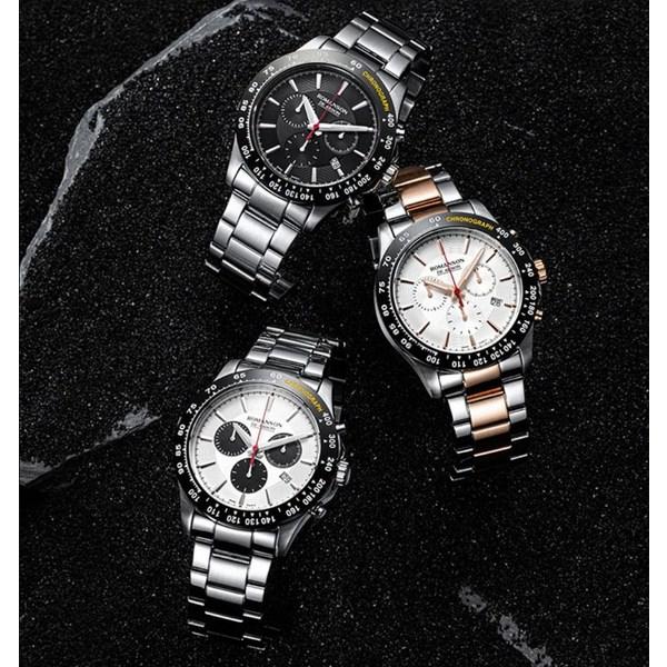 Romanson Мужские металлические часы D'Arbonne RWCAHM1B1800WHSI0 + подарочный пакет