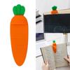 Carrot Bookmarks Creative Bookmarks Funny Page Markers Silicone Bookmarks Decorative Bookmarks for Book Lovers