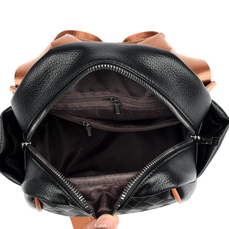 Рюкзак женский контрастный цвет дорожная сумка многофункциональная сумка через плечо