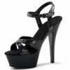 15Cm high-heeled sandals for women, water table glitter crystal shoes, sandals, shoe model