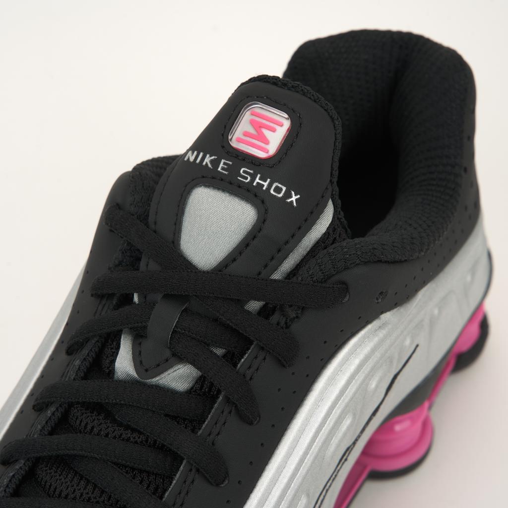Nike Кроссовки Shox R4 Черный Металлик Серебристый Розовый леденец Женские AR3565-012