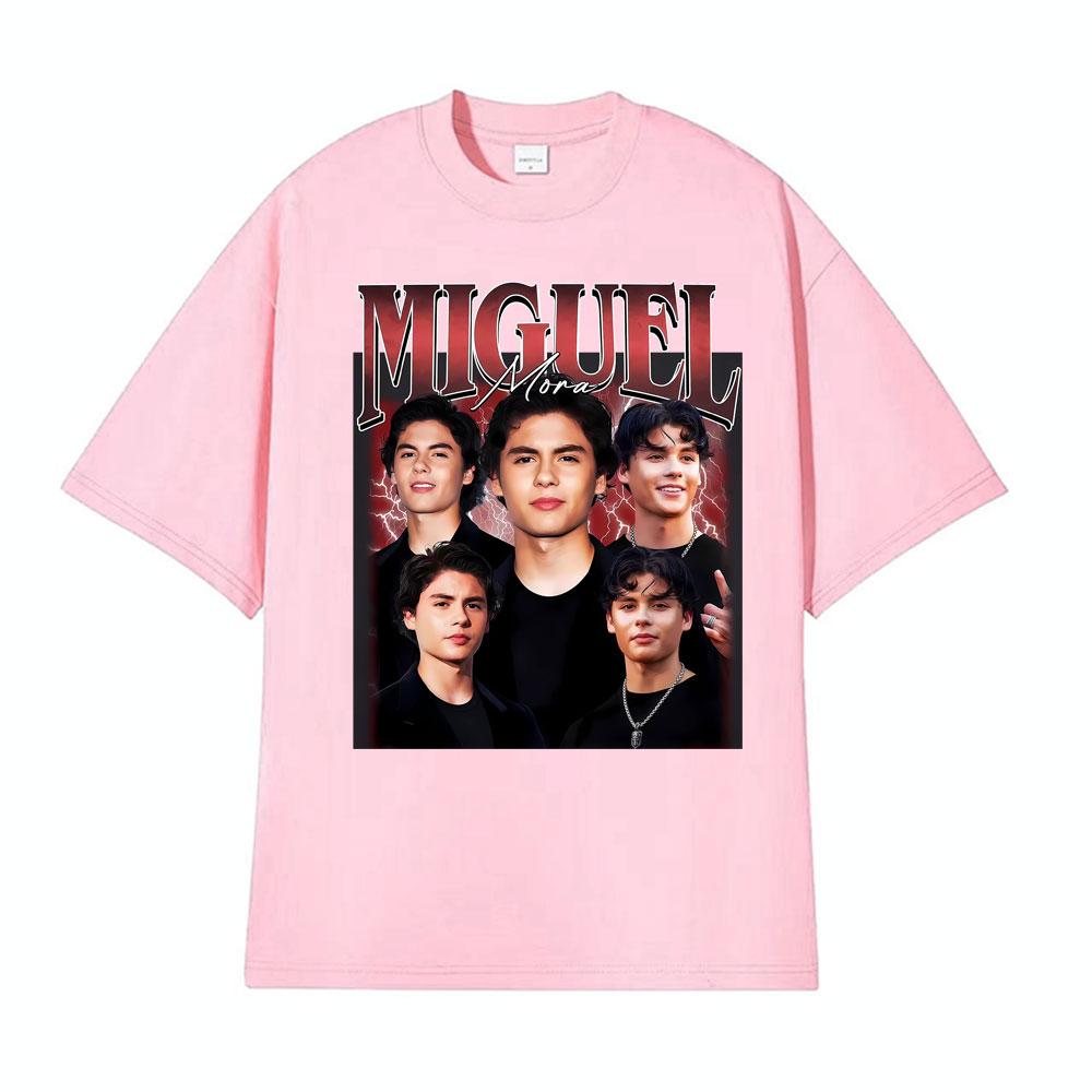 Miguel Mora Vintage Funny Meme Printed T Shirts Men Women Fashion Oversized Streetwear T Shirt Casual Loose 100% Cotton T-shirts