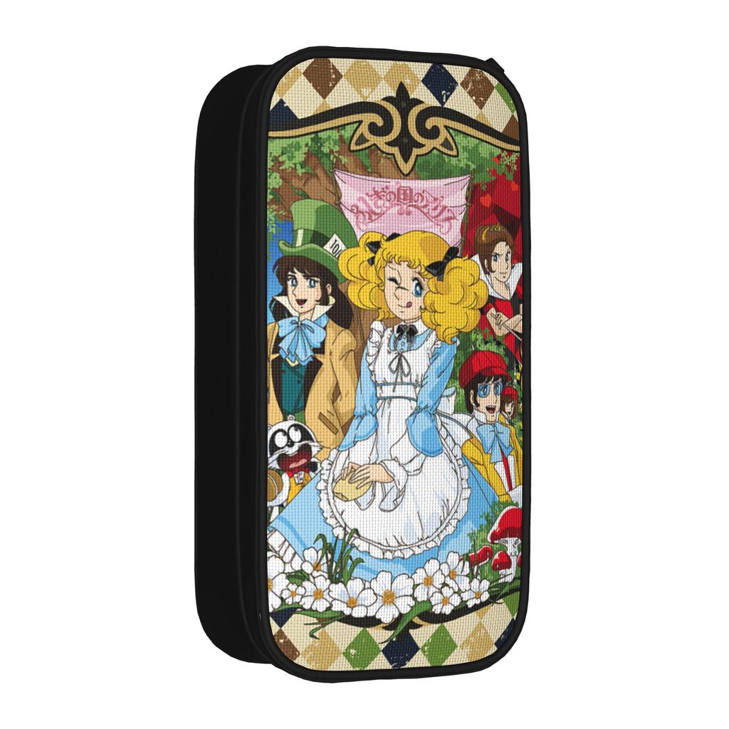 Candy Candy Anime Kurin Pencil Case Fashion Kawaii Japanese Pen Box Bag Student Large Storage Office Gifts Pencil Box Stationery