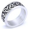 Мужское кольцо из титановой стали в стиле викингов, ювелирное изделие в скандинавском стиле, уникальный дизайн воина, прочное кольцо из нержавеющей стали
