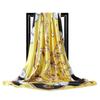 Women Fashion Square Vintage Print Satin Neckerchief Sun-Proof Scarf Scarves Shawl High Quality 1PC 90*90cm