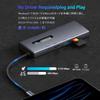 Hub 10in1 LUONOACN HDMI 4K60Hz USB 5Gbps Data Transfer Port Expansion PD Charging Compatible 1Gbps Ethernet Port with Micro Card Reader Type C Hub