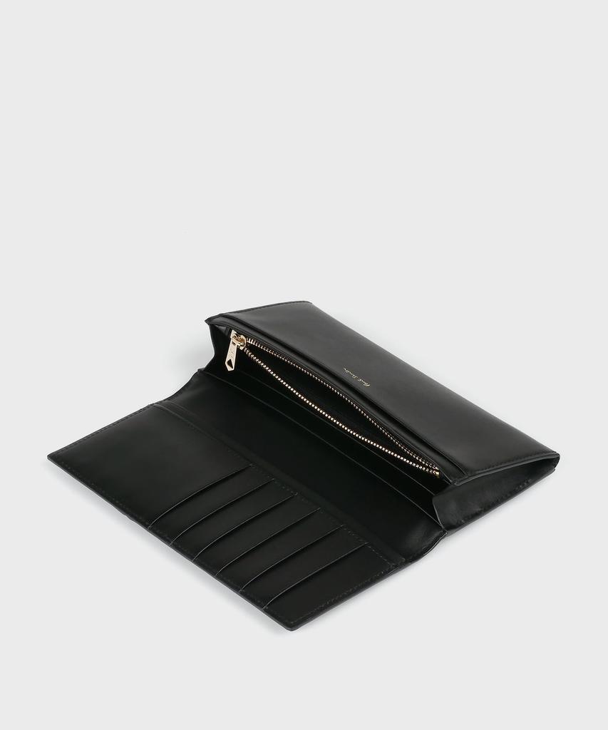 Signature Stripe Inverted Long Wallet