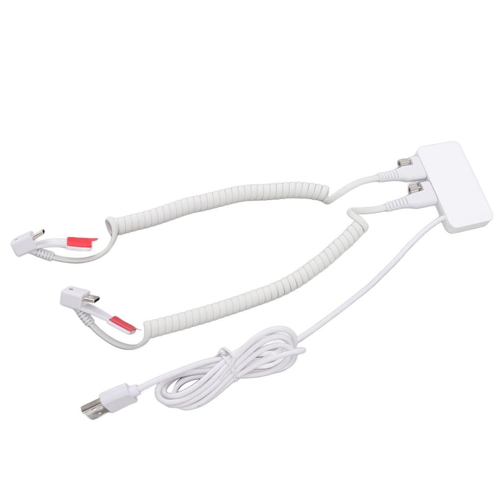 Dual Port Security Anti Theft Display Stand Holder with Charging Function Burglar Alarm for Digital