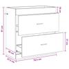 Bathroom Vanity Cabinet in Sonoma Oak 78.5 x 37.5 x 81 cm Particleboard