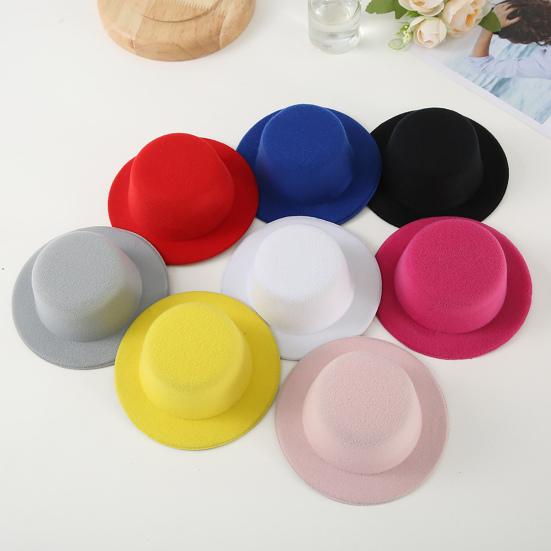 Felt Mini Top Hats Small Snowman Decoration for Christmas Dolls DIY Projects Handmade Baby Toppers Garland Decor