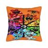 Cartoon Anime S-smiling critters Pillow Case  Design Pillow Cover For Living Room Sofa Novelty Cushion Cover