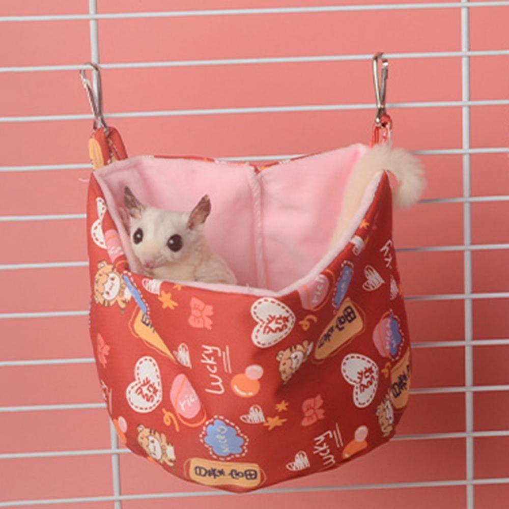Аксессуары для питомцев Холщовое подвесное гнездо для кролика домик для белки спальный мешок для морской свинки гамак для хомяка