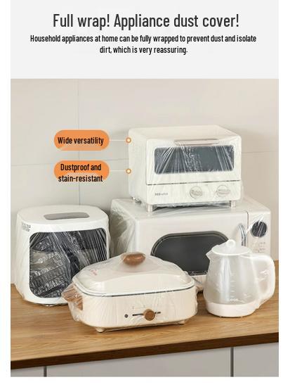 Extra Thick Transparent Dust Cover for Large Appliances and Pots