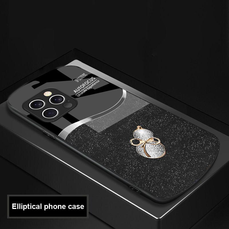 Градиентный тыквенный чехол из стекла для iPhone 16 Pro Max 15 Pro 14 13 12 Mini 11 XS Max XR 7 8 Plu SE 2022