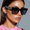 3pcs Vintage Square Sunglasses Men Women Retro Brand Black Sun Glasses Unisex Ins Popular Shades Women High Quality Eyewear