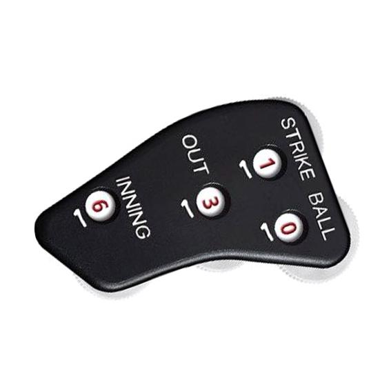 Бейсбольный кликер для судьи Компактный размер Эргономичная форма Нескользящая конструкция с 4 колесиками Удобный захват Бейсбольный счетчик-кликер с судьей