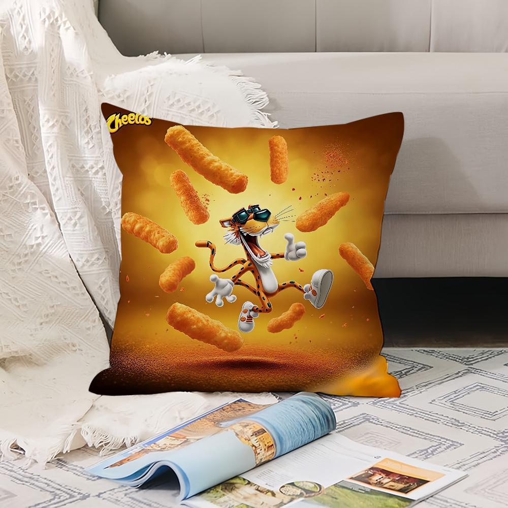 Модная Наволочка с Принтом Еды C-Cheetos Офисные Подушки Подходят для Дивана Машины Спальни Декоративная Наволочка
