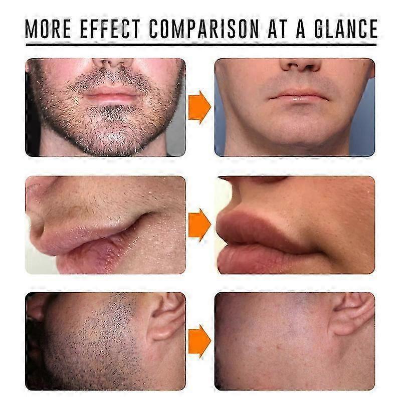Beard Hair Removal Cream for Men Painless Soothing Depilatory Cream Effective Hair Removal Cream for Most Skin Types