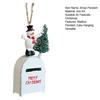 Santa Claus Mailbox Christmas Tree Ornaments Wrought Iron Painted Mailbox Pendant Vintage Post Box Hanging Decoration