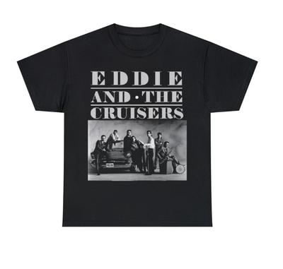 Футболка с коротким рукавом с изображением группы Eddie and the Cruisers, размеры S-4XL