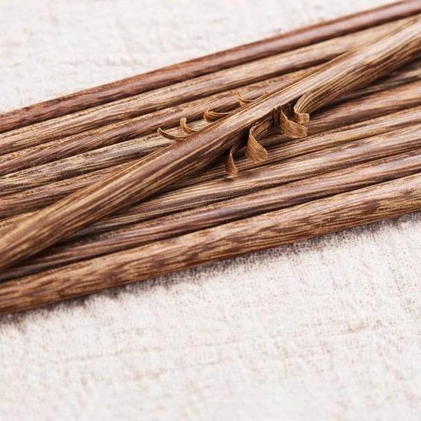 Экологичные палочки для еды из красного сандала и дерева куриного крыла - Без лака, без воска, нескользящие, из массива дерева для домашнего использования
