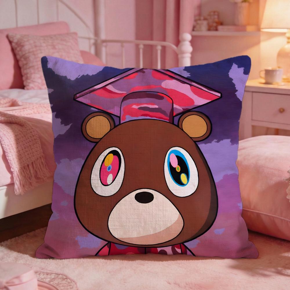 kKanye West singer Cushion Cover Premium Comfort Reversible Pillow Cove Two in One Design for Any Room Car Interior