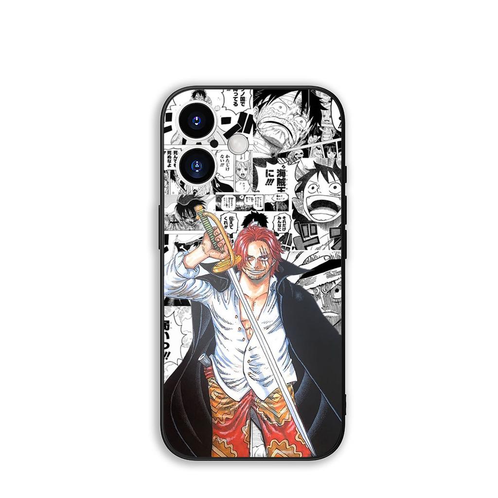 for Xiaomi Redmi Note 14 12 13 ProPlus A3 Pro Plus 12C 13C 14C 5G Phone Cover Case Red Hair ONE PIECE Shanks Luffy