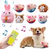 Cartoon Pig Active Moving Pet Plush Toy Washable Interactive Dog Toys USB Rechargeable Talking Moving Dog Ball Toy for Dogs Cats
