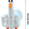 Duck Middle Finger Ornament Home Garden Design Decoration Funny Duck Ornament Outdoor Cute Creative Decoration