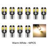 10 шт. W5W T10 светодиодные CANBUS Без ошибок 5W5 12V 5W 600Лм Супер яркие Автомобильные внутренние боковые габаритные огни 194 3030 SMD Автомобильные лампы Белый Янтарный Красный