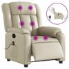 VidaXL Fauteuil de Massage Inclinable Électrique, Chaise de Relaxation avec Dossier, Siège avec Accoudoirs Salon, Moderne, 3205258