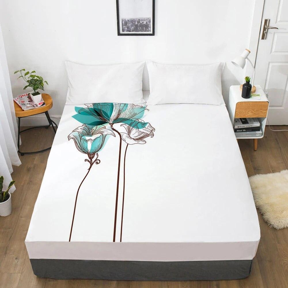 Простыни на резинке, наматрасник, простыня с 3D HD-принтом, простыня, постельное белье, размер 160X200/90x200 см, верблюжий цвет