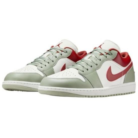 Jordan Air Jordan 1 Низкие винтажные баскетбольные кроссовки Унисекс Зеленые 553558-133