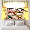 Turma-da-Mônica Print Tapestry, Backdrop, Easy Setup, Ideal for Bedroom, Office & Living Room, with Aesthetic Wall Hanging Decor.