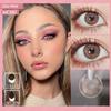 Eyeshare 1 Pair Pink Contact Lenses For Eyes Natural Pink Line Eye Contacts Beauty Students Annual Cosmetics