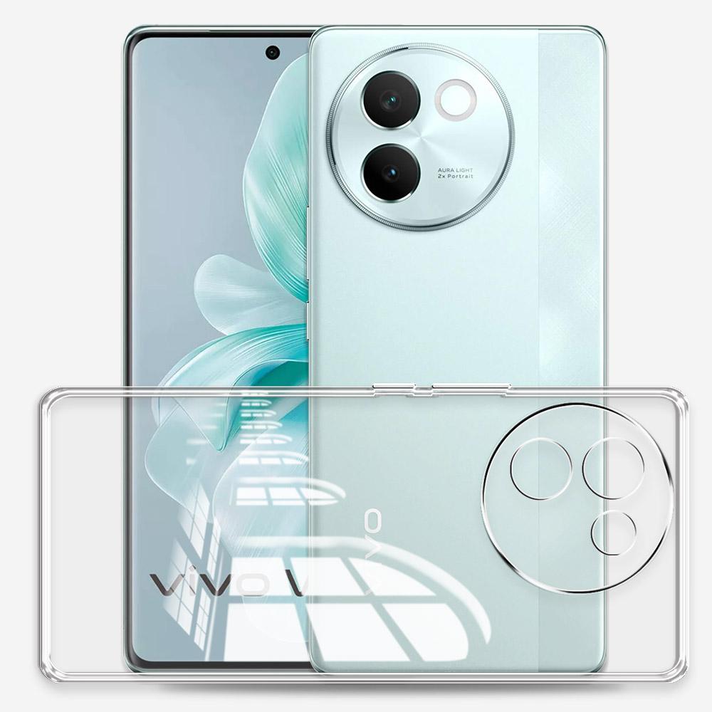 Для Vivo V30E 5G Чехол Прозрачный Силиконовый Мягкий Чехол для Телефона Для Vivo Y200i 5G Прозрачный Защитный Чехол на Vivo T3X 5G Новая Мода Fundas