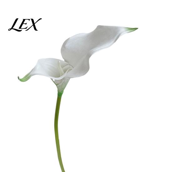 Flexible Flower Branches Artificial Calla Lily Flowers, Realistic EVA Faux Flower, Flowers Soft Touch Fake Lilies for Home Wedding Decor Retro