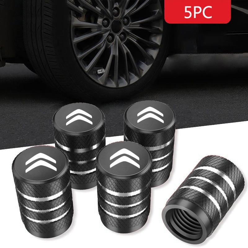 5Pcs Metal Alloy Car Wheel Tire Valve Stem Caps For Citroen C4 C3 C5 C1 C2 Berlingo C-Elysee C4-Picasso C4-Aircross Accessories alp123